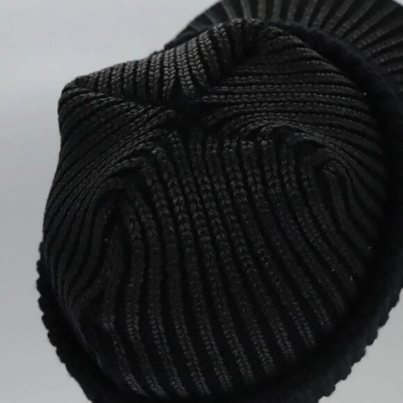 Christian Dior Cap Wool Black Auth ac3556V - Picture 12 of 13